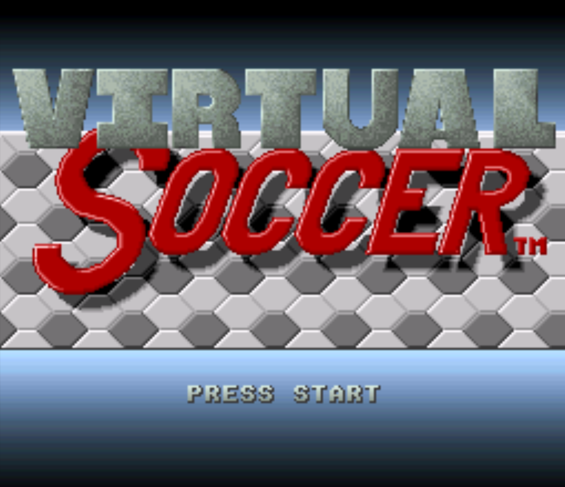 Virtual Soccer Title Screen